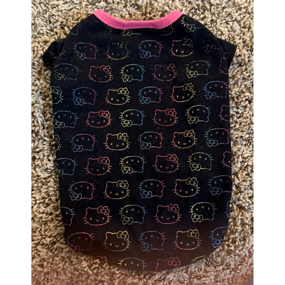 Hello Kitty Black & Pink Pet T-Shirt Medium